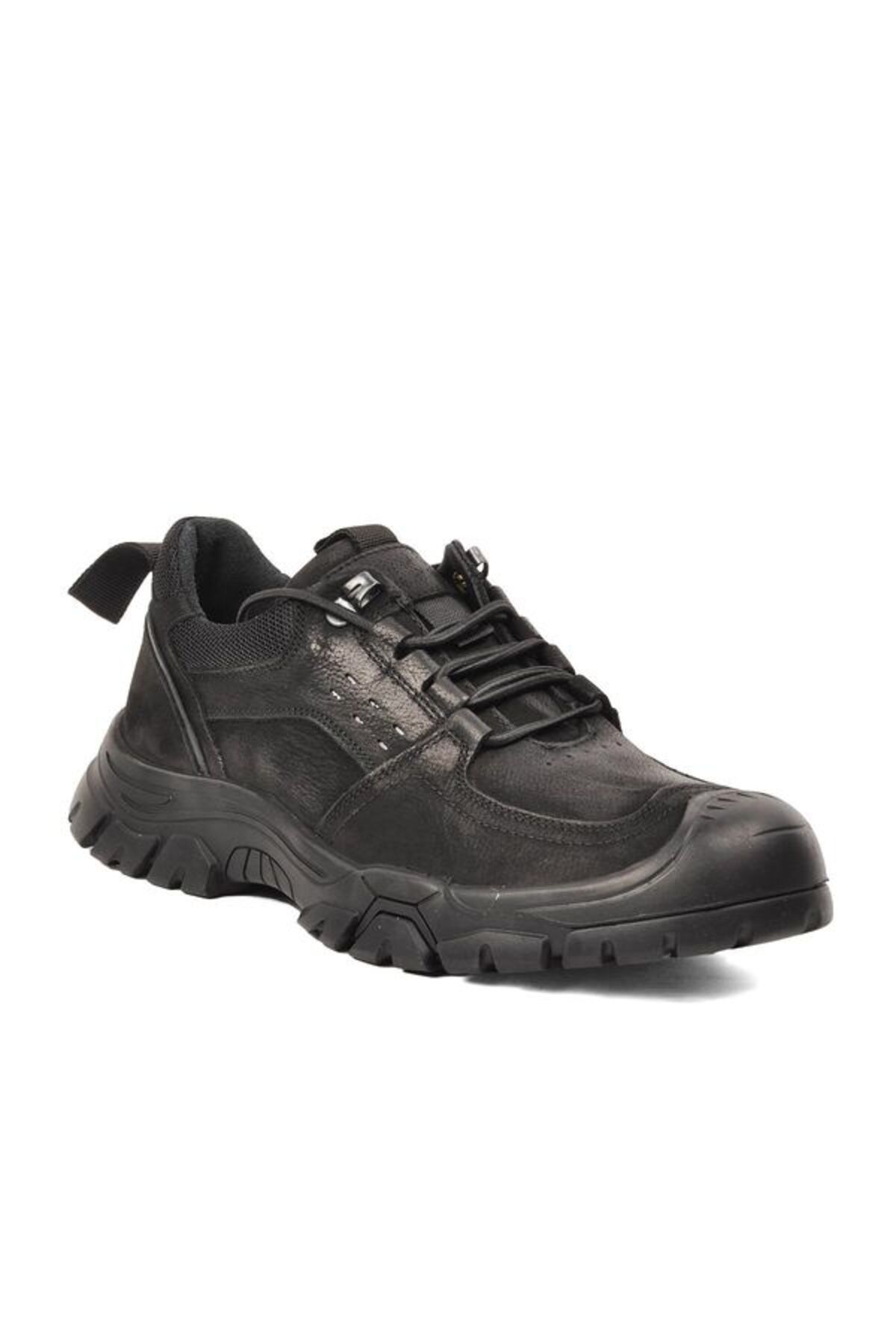 Scootland-Black Nubuck Genuine Leather Men's Casual Shoes 3