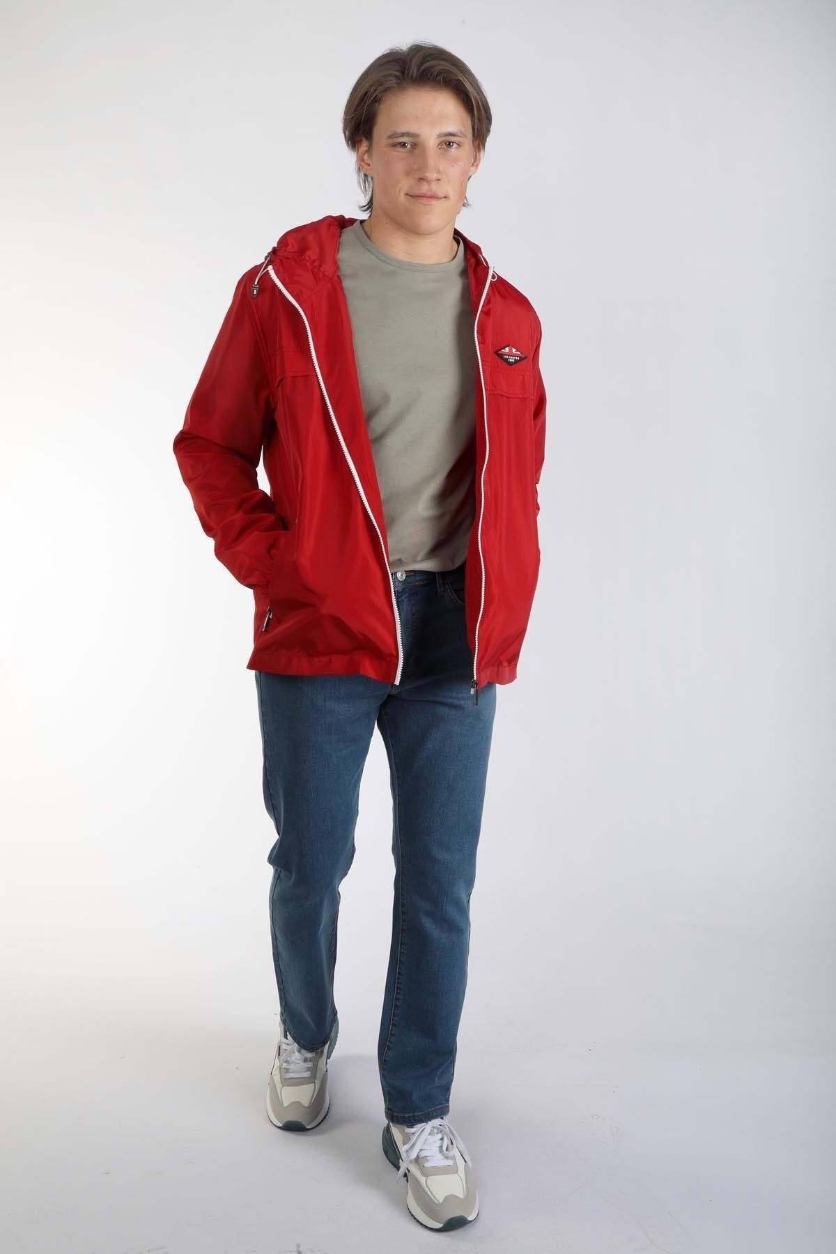 کاپشن قرمز مردانه کت بافندگی توماس Lee Cooper