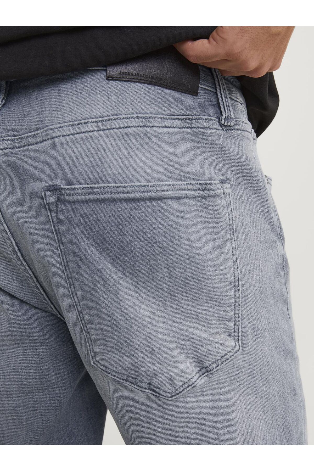 شلوار جین جک اند جونز مردانه جین خاکستری  راسته  فاق نرمال   Straight/استریج کژوال/روزمره | Jack & Jones 12253492 DK - تصویر 6