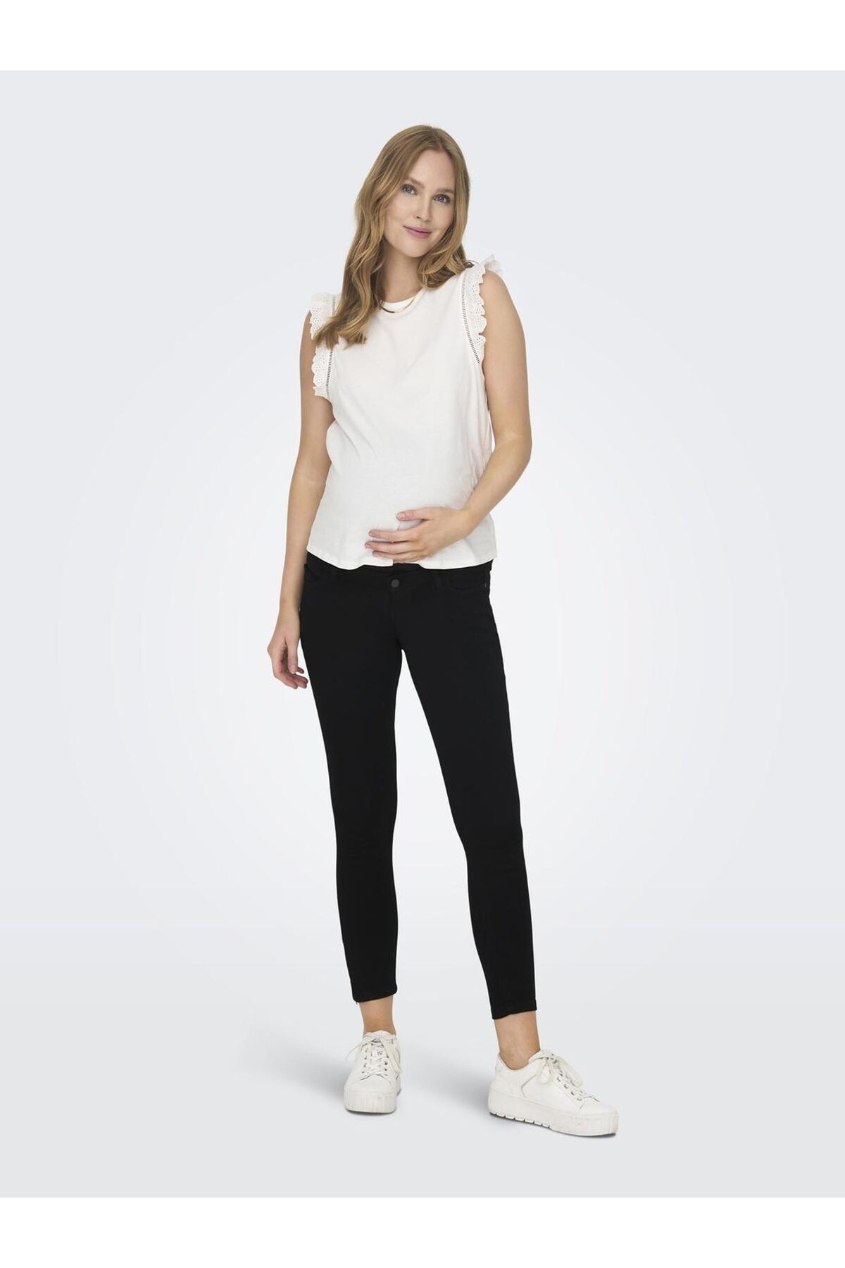 ONLY MATERNITY-Skinny Jeans Olmkendell Mittlere Taille Skinny Fit Jeans 5