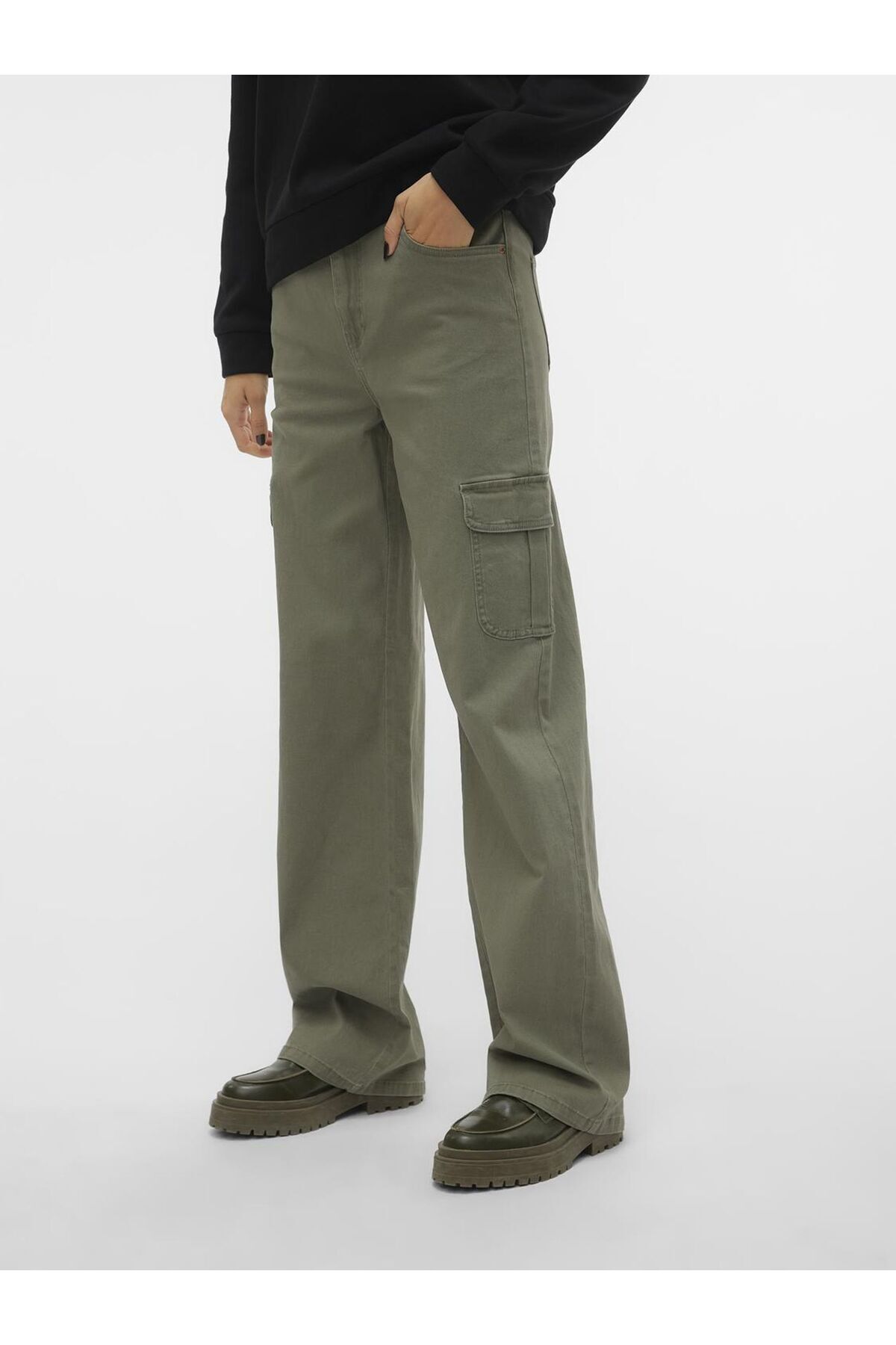Vero Moda-Weit Geschnitten Vmtessa Hohe Taille Weit Geschnitten Jeans 6