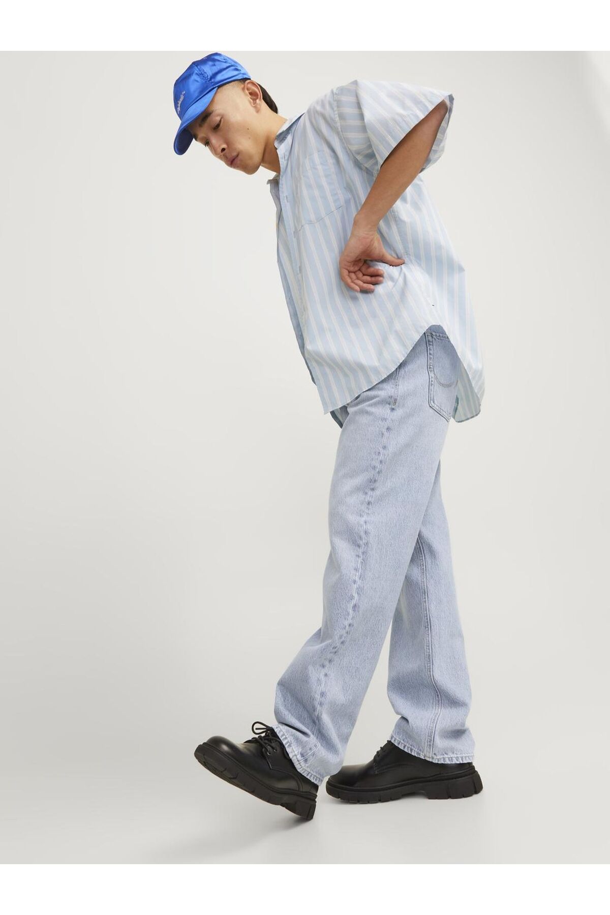شلوار جین جک اند جونز مردانه جین آبی کژوال / روزمره راسته Relaxed/ریلکس فاق نرمال   Straight/استریج کژوال/روزمره | Jack & Jones 12254099 BD - تصویر 8