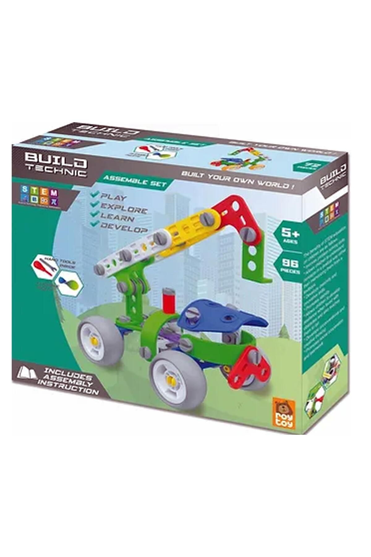Sole-Build Technic Set, 96 Pieces Plug-Down Crane Block Building Set 3