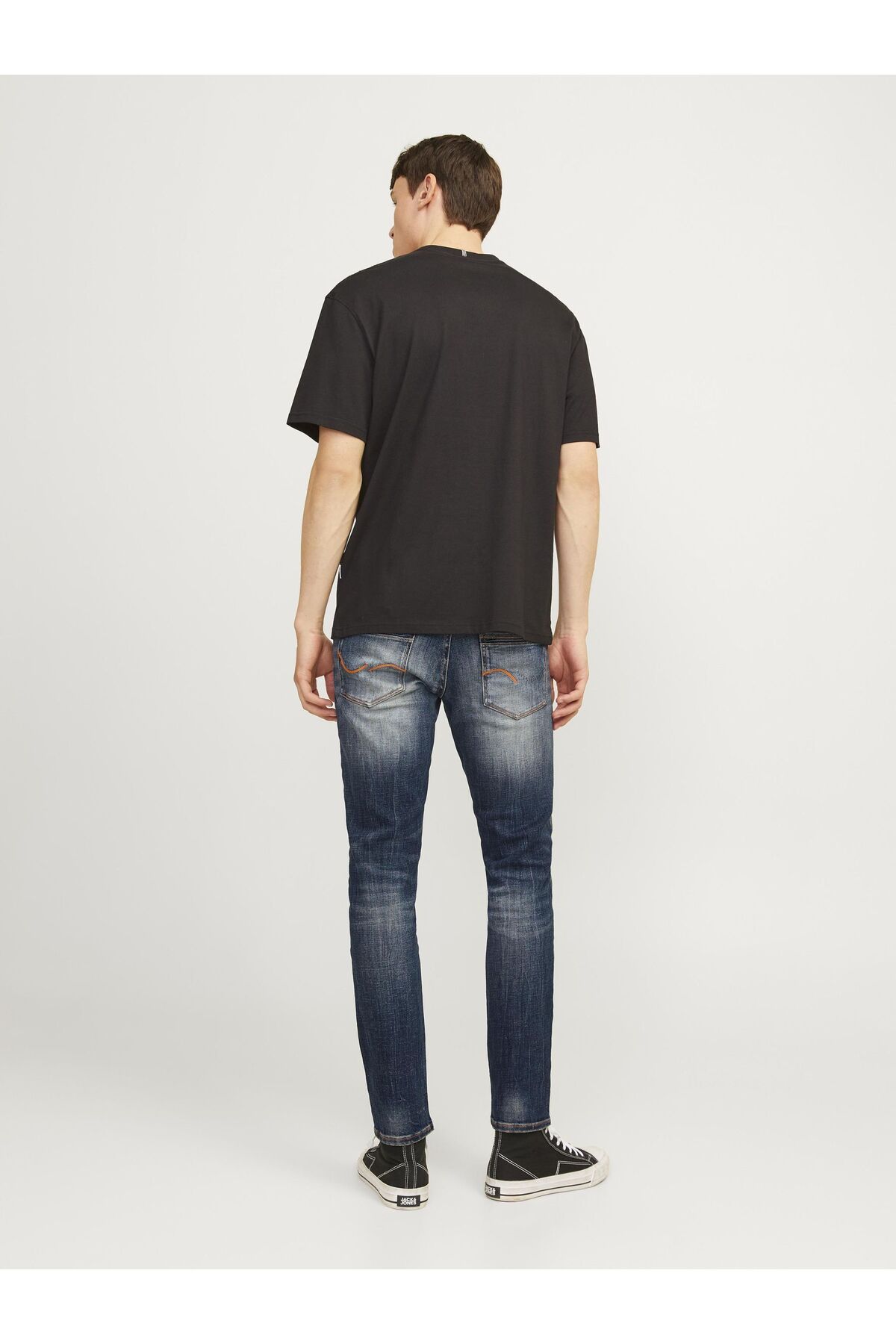 شلوار جین جک اند جونز مردانه جین آبی  راسته Slim Fit/اسلیم فیت فاق نرمال   Slim/اسلیم فیت کژوال/روزمره | Jack & Jones 12261891 - تصویر 4