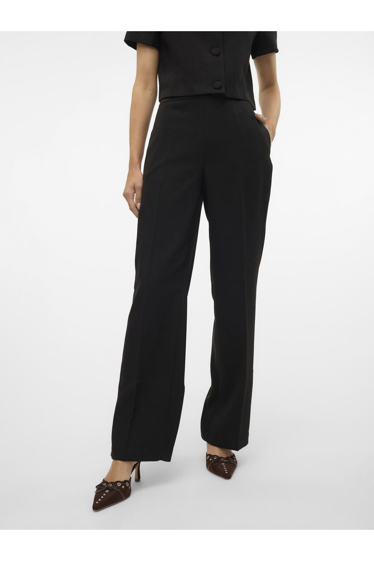 Vero Moda-Hose Vmeve Mittlere Taille Hose 6