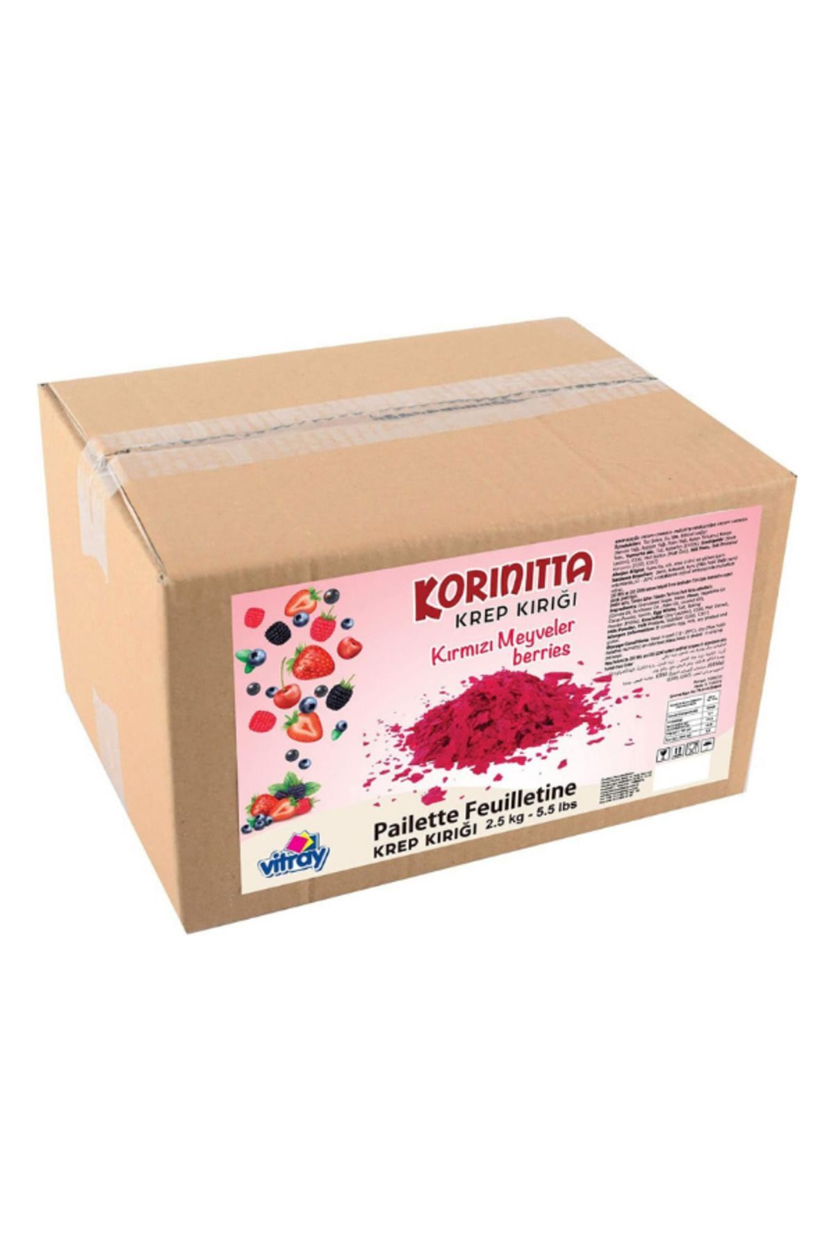 Korinitta Krep Kırığı Kırmızı Meyveler 2.5 Kg