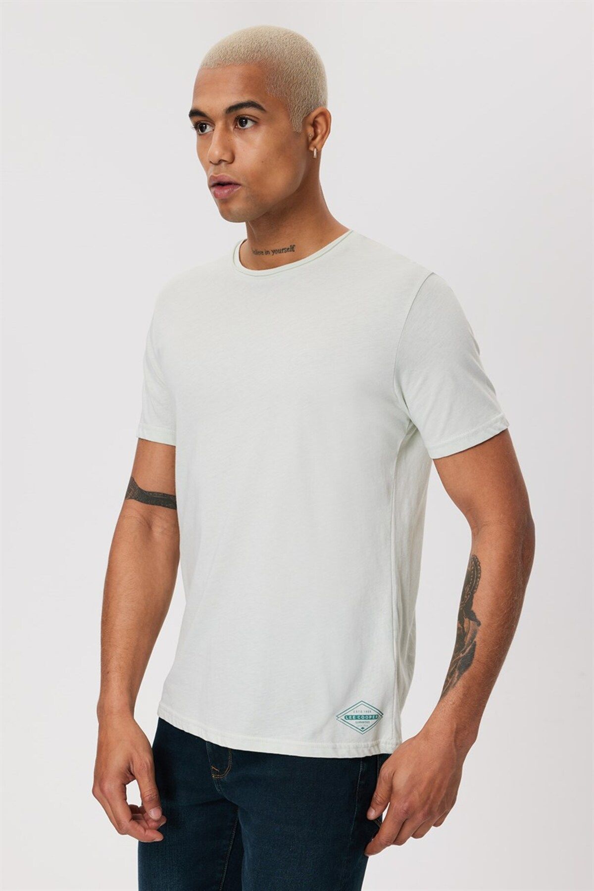 تیشرت مردانه یقه Gael Mint Lee Cooper