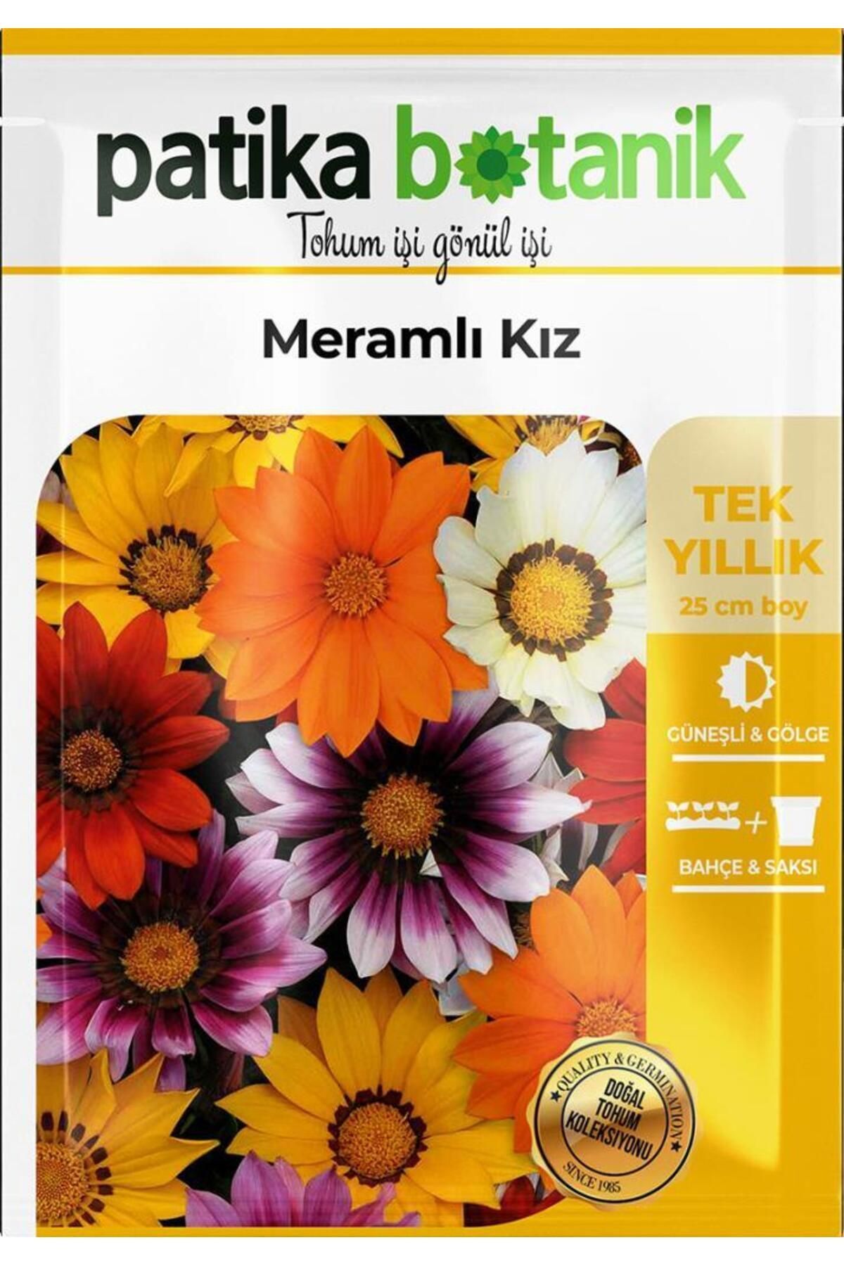 Patika Botanik 20 Adet Meramlı Kız Çiçek Tohumu (Gazania Splendens)