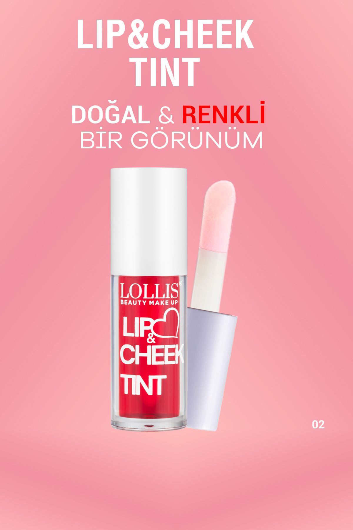 Lollis Lip & Cheek Tint 01 / Dudak ve Yanak Renklendirici 01