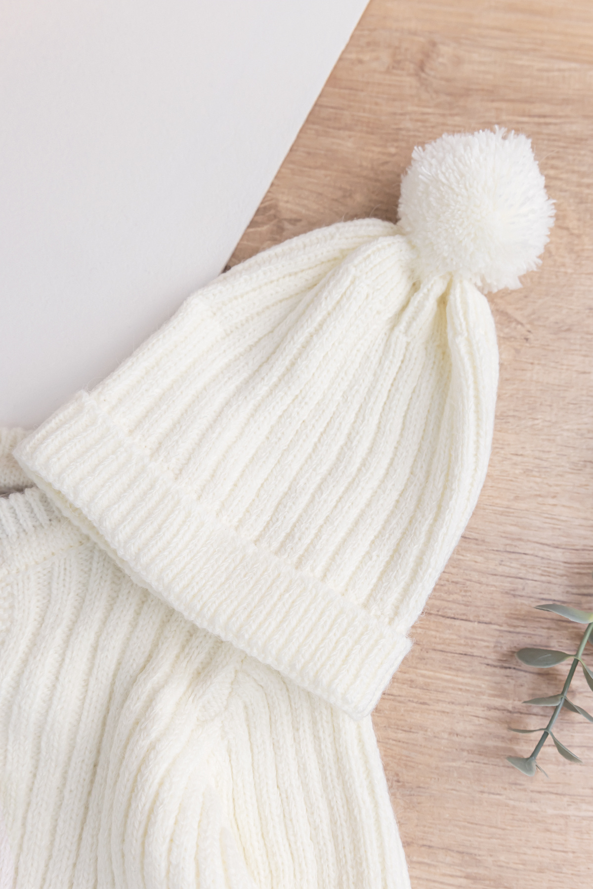 Babymod Triko Hırkalı Bereli Unisex Kışlık Şapkalı Bebek Takım fotoğrafı 4 (önizleme)