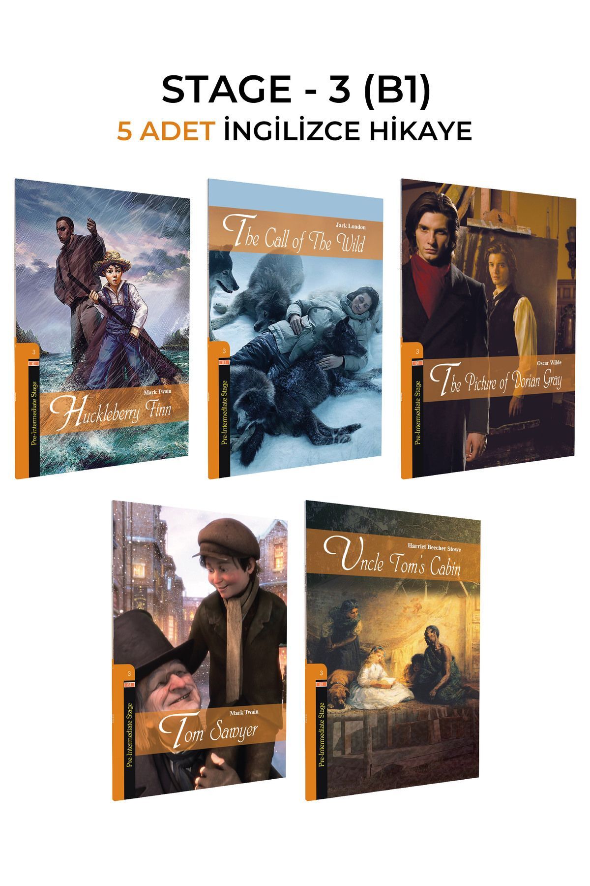 Kapadokya Yayınları İngilizce Hikaye B1 ( Stage 3) Seviyesi 5 Li Set Sesli Dinlemeli fotoğrafı 3 (önizleme)