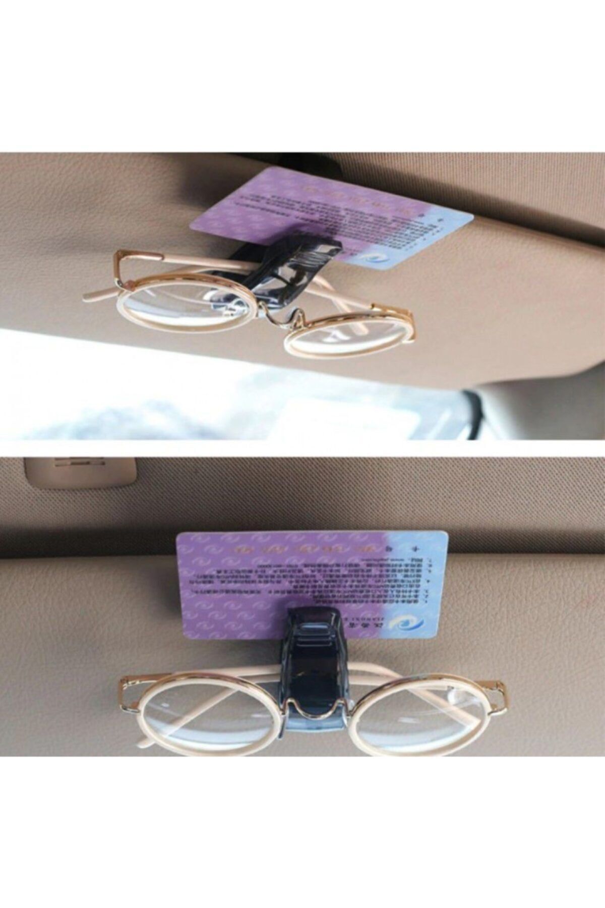 CMT-Vehicle Glasses Holder Clip Car Sunglasses Holder Auto Interior Holder Peg 4