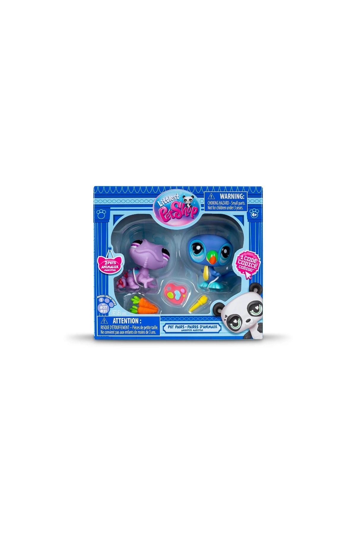 Littlest Pet Shop-Lps Minis Littlest Pet Shop - Chameleon and Toucan Bird 2-Piece Figure Set 4
