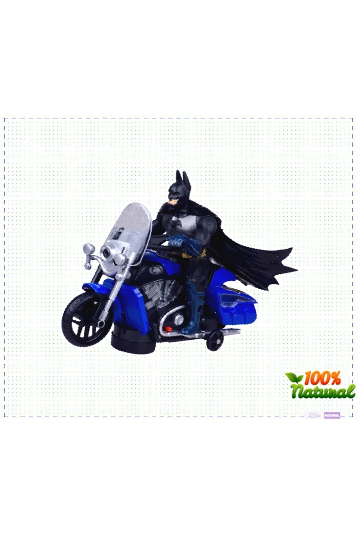 OMZ Motosiklet Işıklı Müzikli Çarpar Döner 20x18cm Pil Hediyeli Kız Erkek Cocuk Oyuncak Egitici Montess
