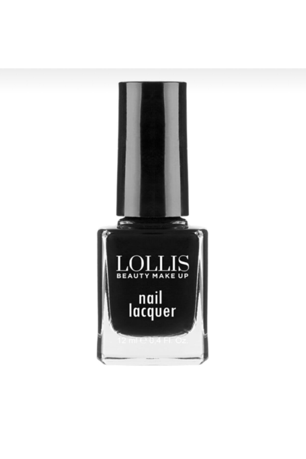 لاک ناخن 2 بسته مشکی و براق Lollis