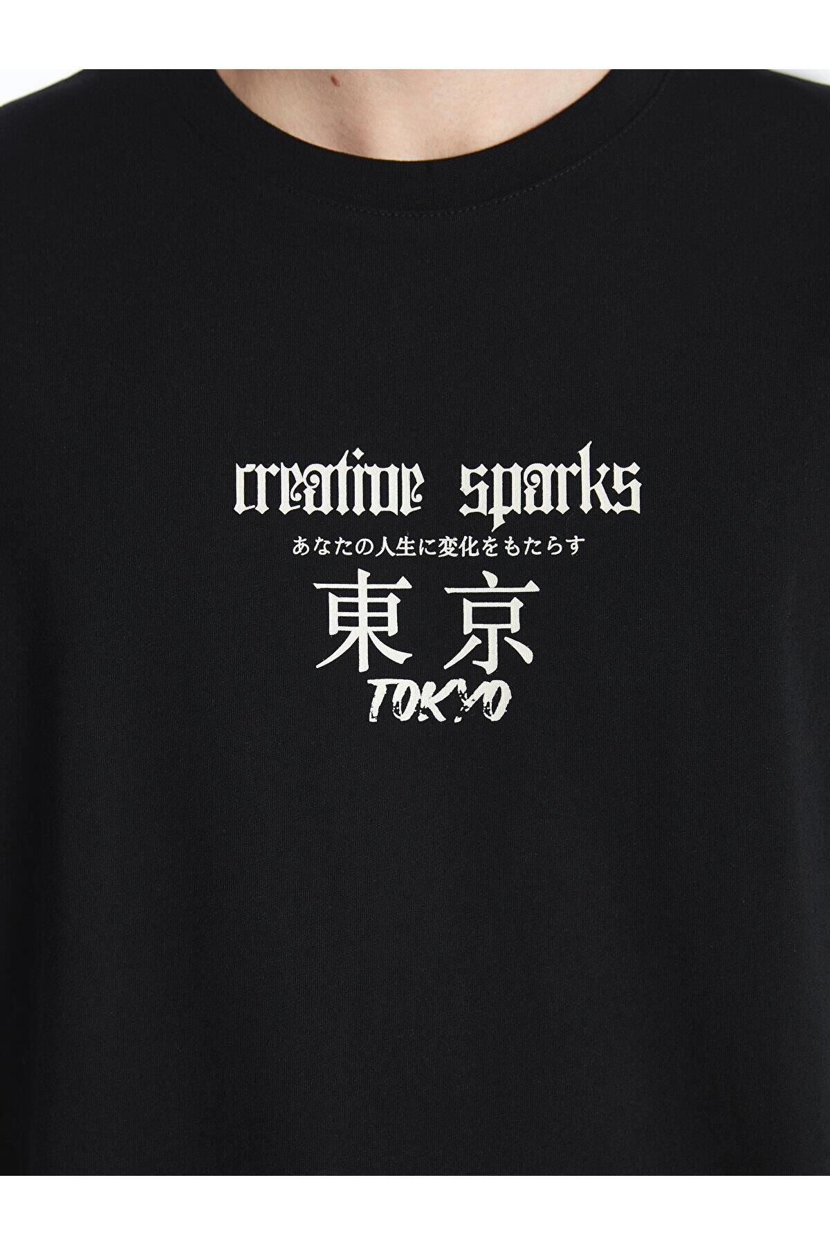 تیشرت مردانه مشکی ال سی وایکیکی | S4GC09Z8 اورجینال - تصویر 4