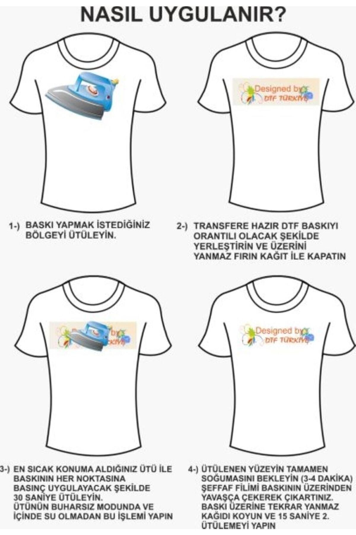 DTF BASKI-Ready to Print-transfer -application-patch-sticker-textile with iron 2