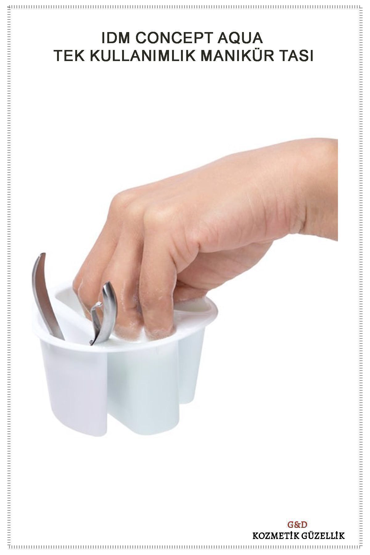 کاسه مانیکور یکبار مصرف 10 Pieces Concept Aqua IDM