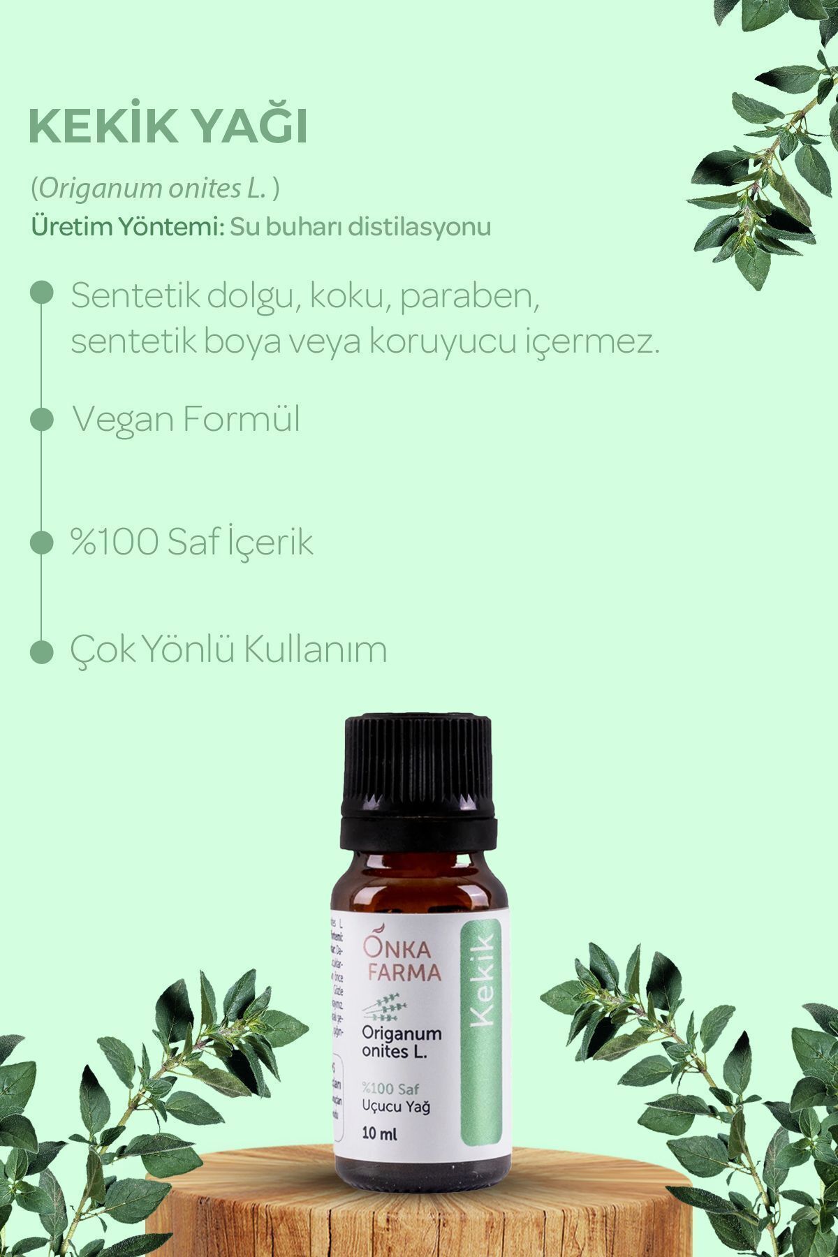اسانس آویشن - 100٪ روغن آویشن کارواکرول خالص - 10 میلی لیتر (کارواکرول بالا) OnkaFarma