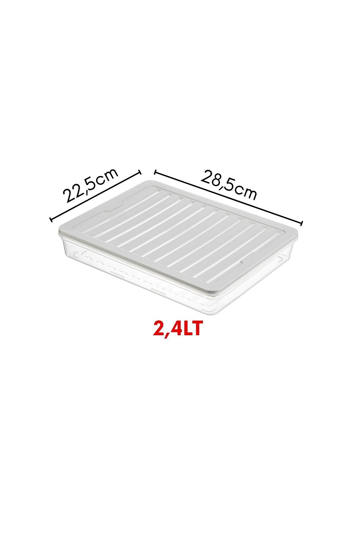 NY HOME-Freshbox Set of 4 - Gray Microwave and Diffused Storage Container 5