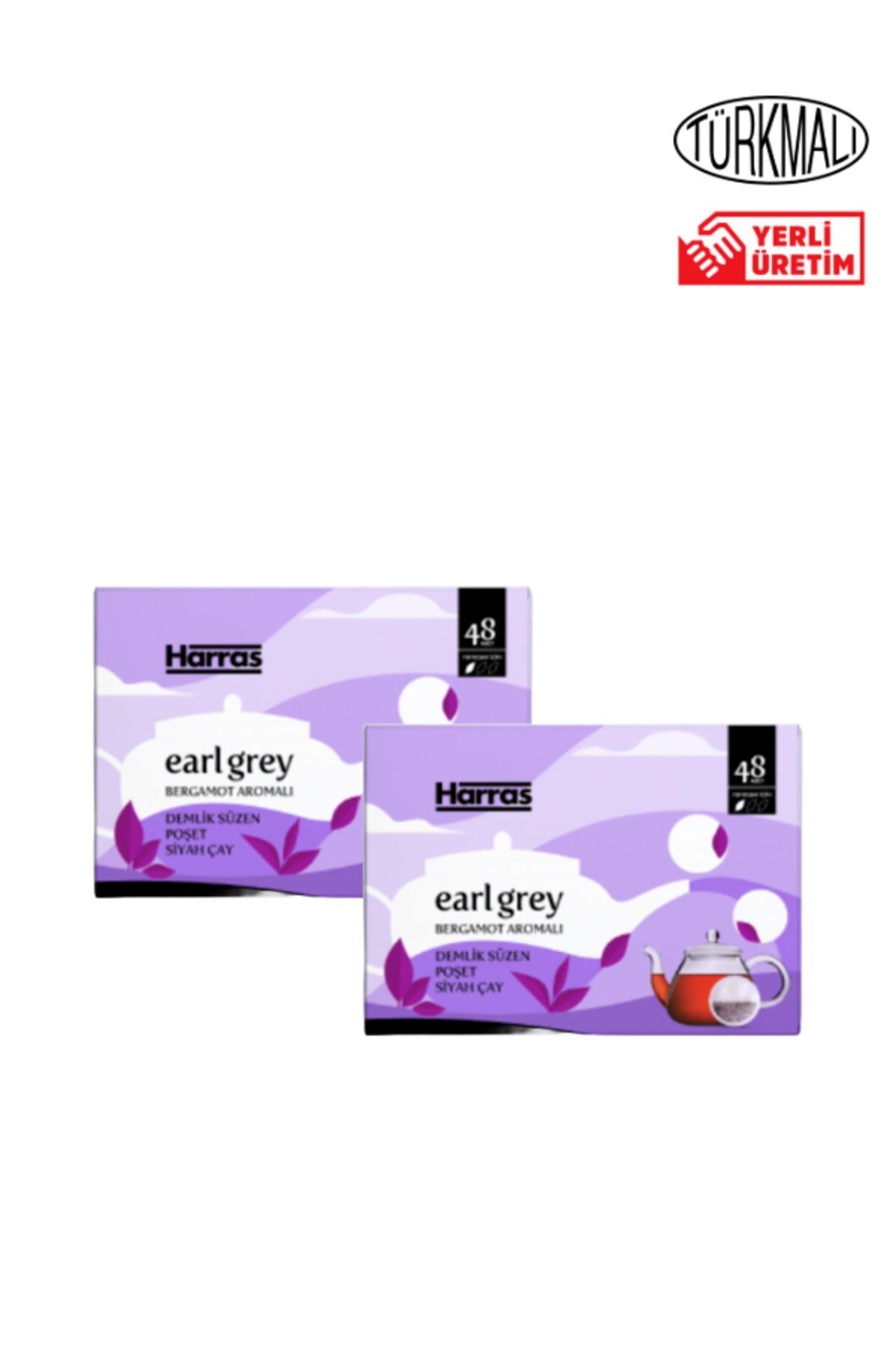 Harras Early Grey Demlik Poşet Çay 48'lix2 Paket