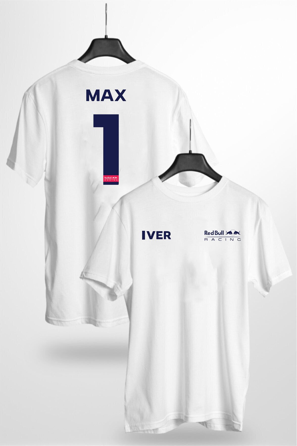 LEIVOR Max Verstappen Redbull Bask l Beyaz Unisex T shirt