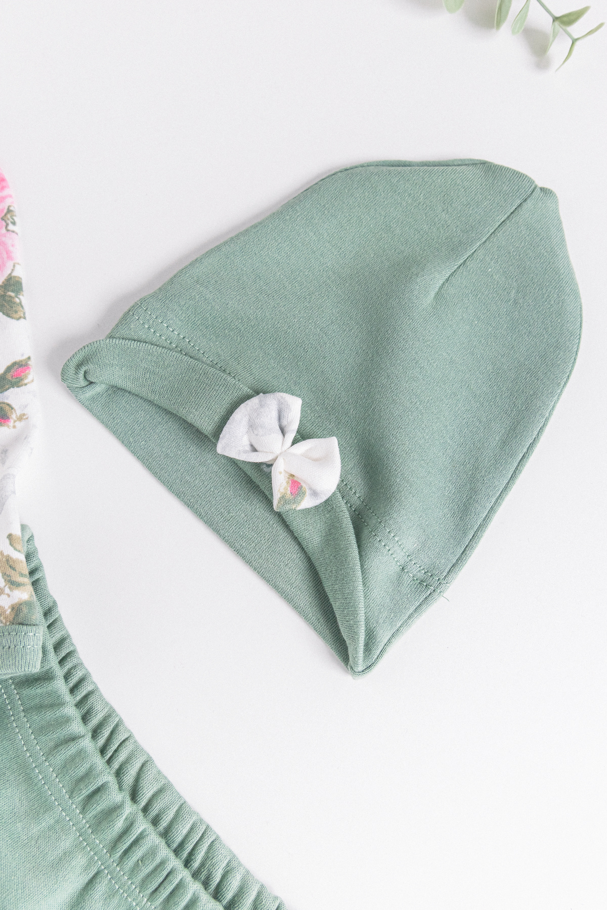 Babymod Çiçek Desenli 5 Parça Kız Bebek Hastane Çıkışı Bebek Takımı fotoğrafı 6 (önizleme)