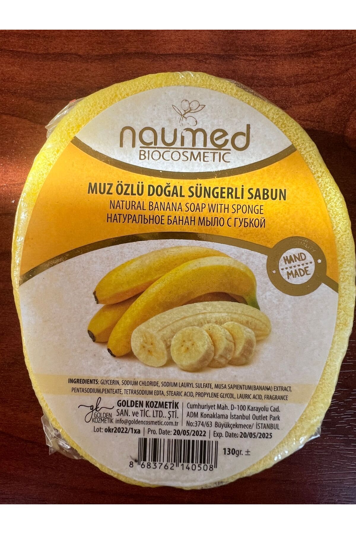 Home-Natural Sponge Banana Extract Soap 1