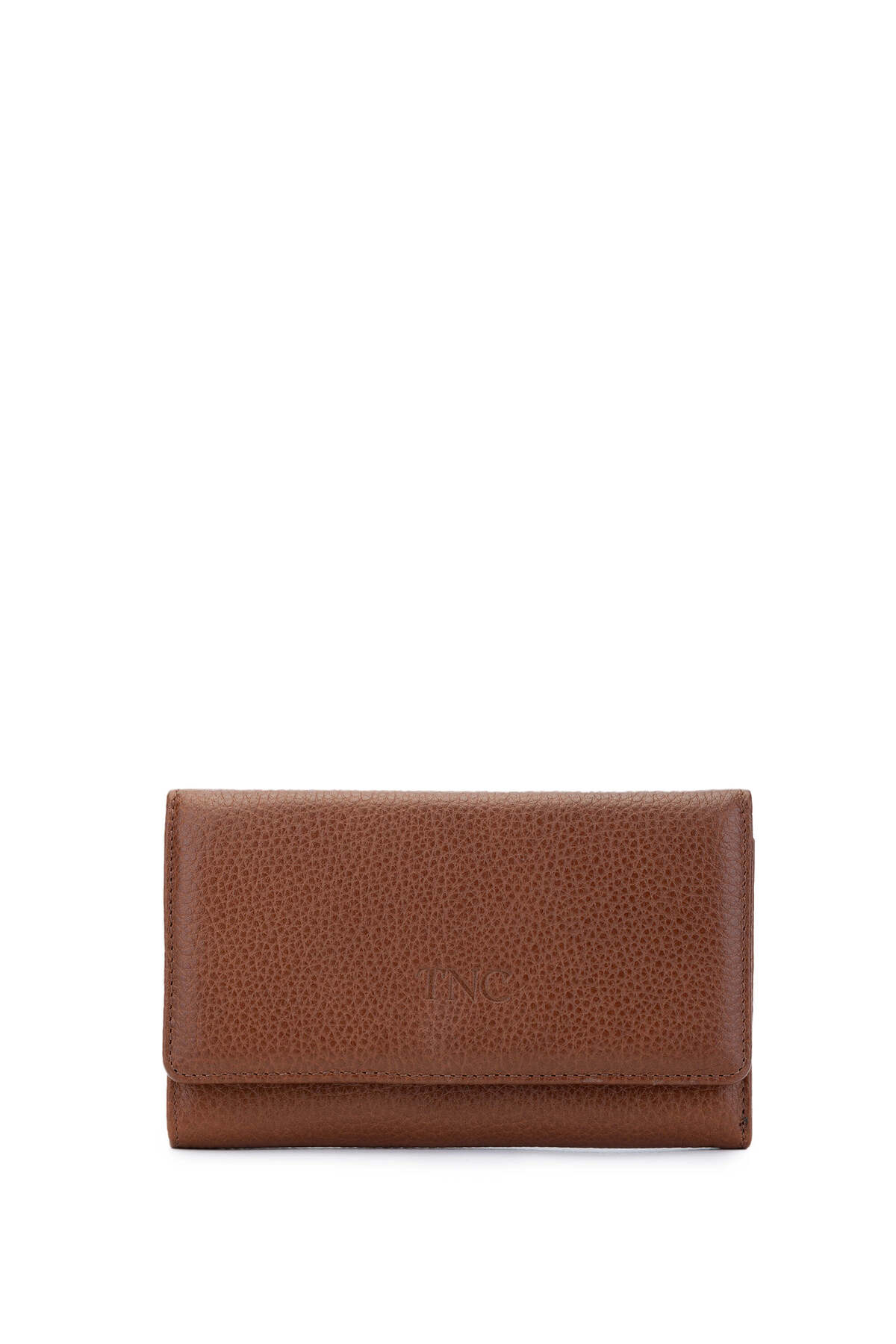 تامر تانجا کیف پول زنانه چرم اصل قهوه‌ای روشن