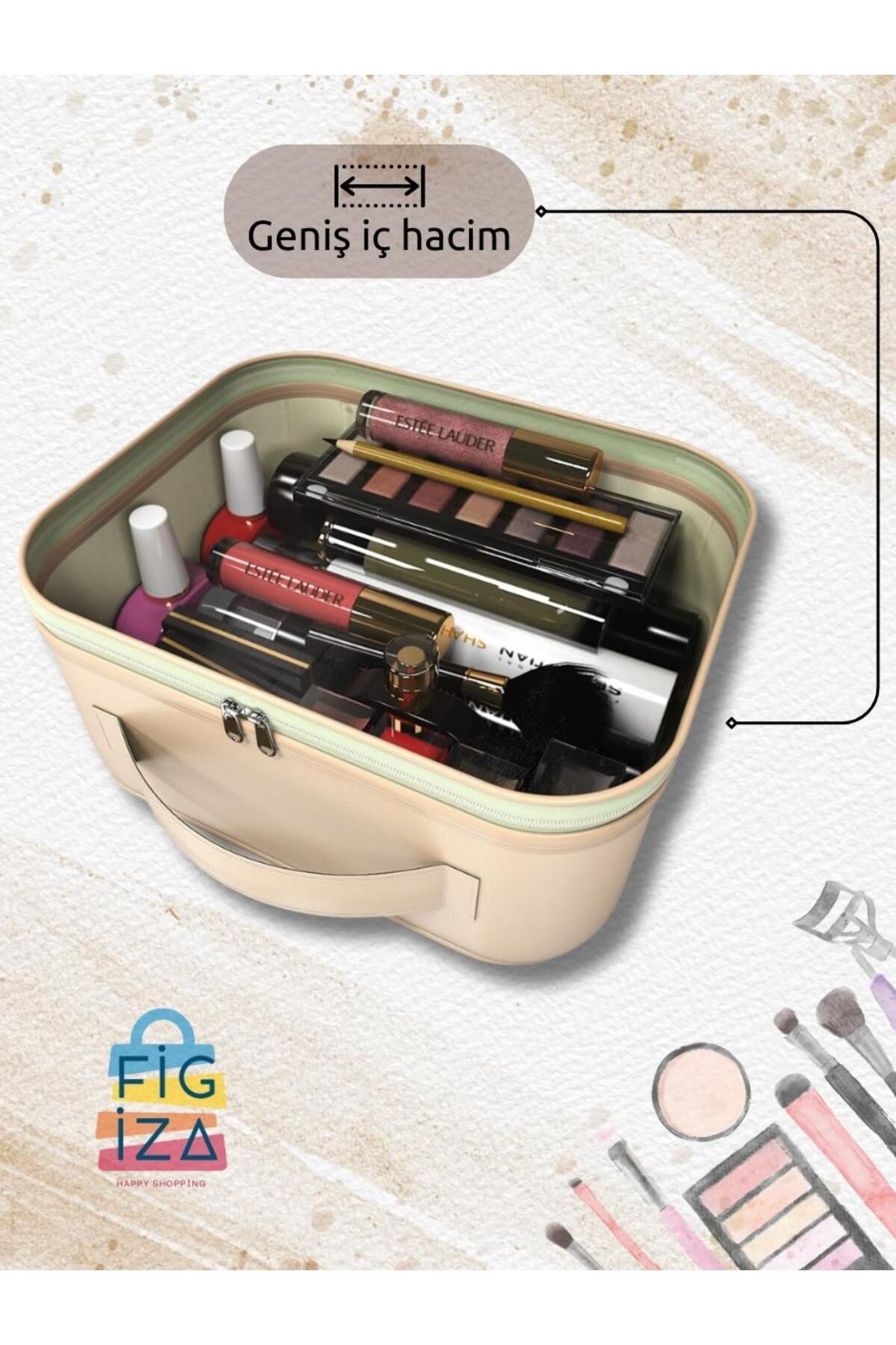 figiza Geanta De Machiaj Transparenta Organizator De Machiaj Sutien Lenjerie De Corp Organizator De Articole Cosmetice - One Size