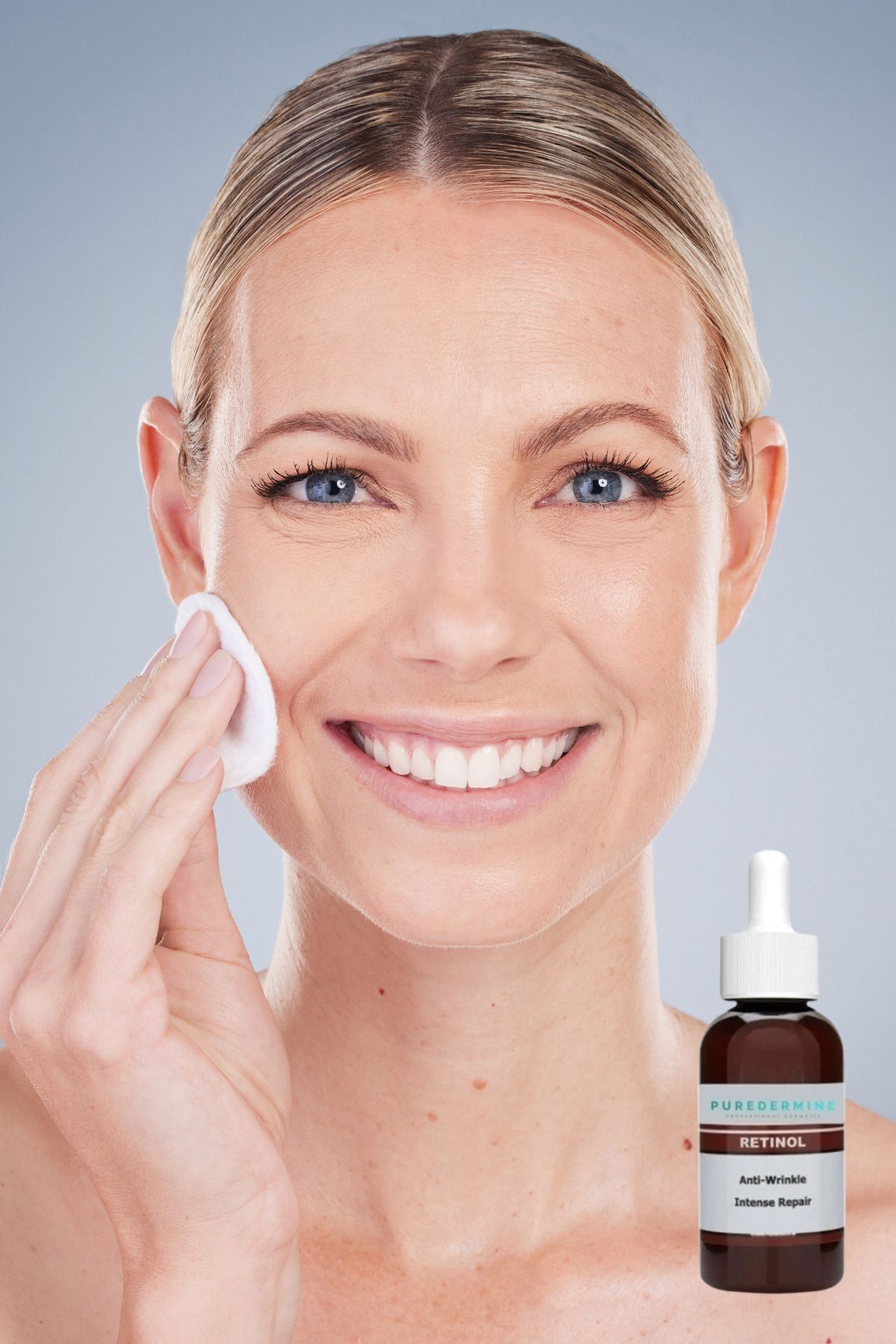 Puredermine-50 ml Retinol 2.5% Large Size Face Serum - Crepe Removal, Dark Spots and Fine Lines 3