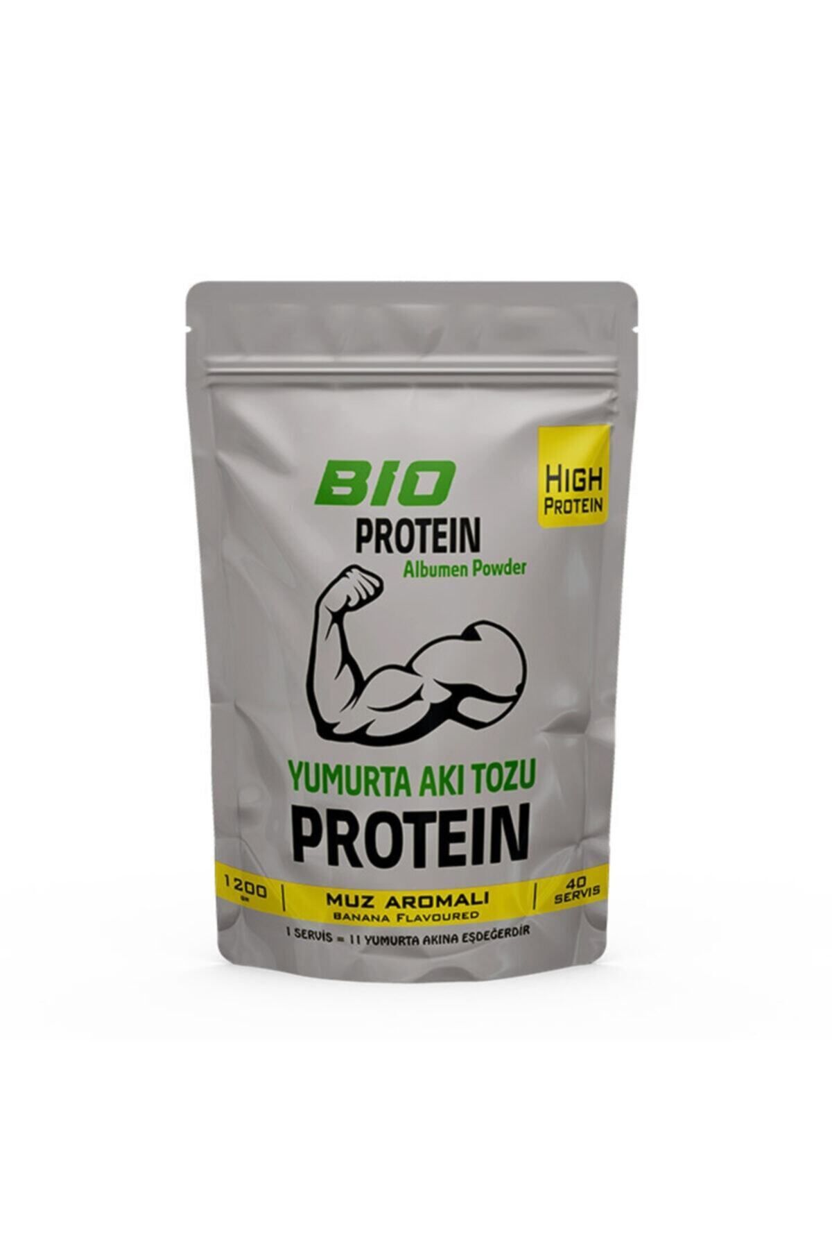 Muz Aromalı Yumurta Akı Tozu Egg White Powder 1200 gr