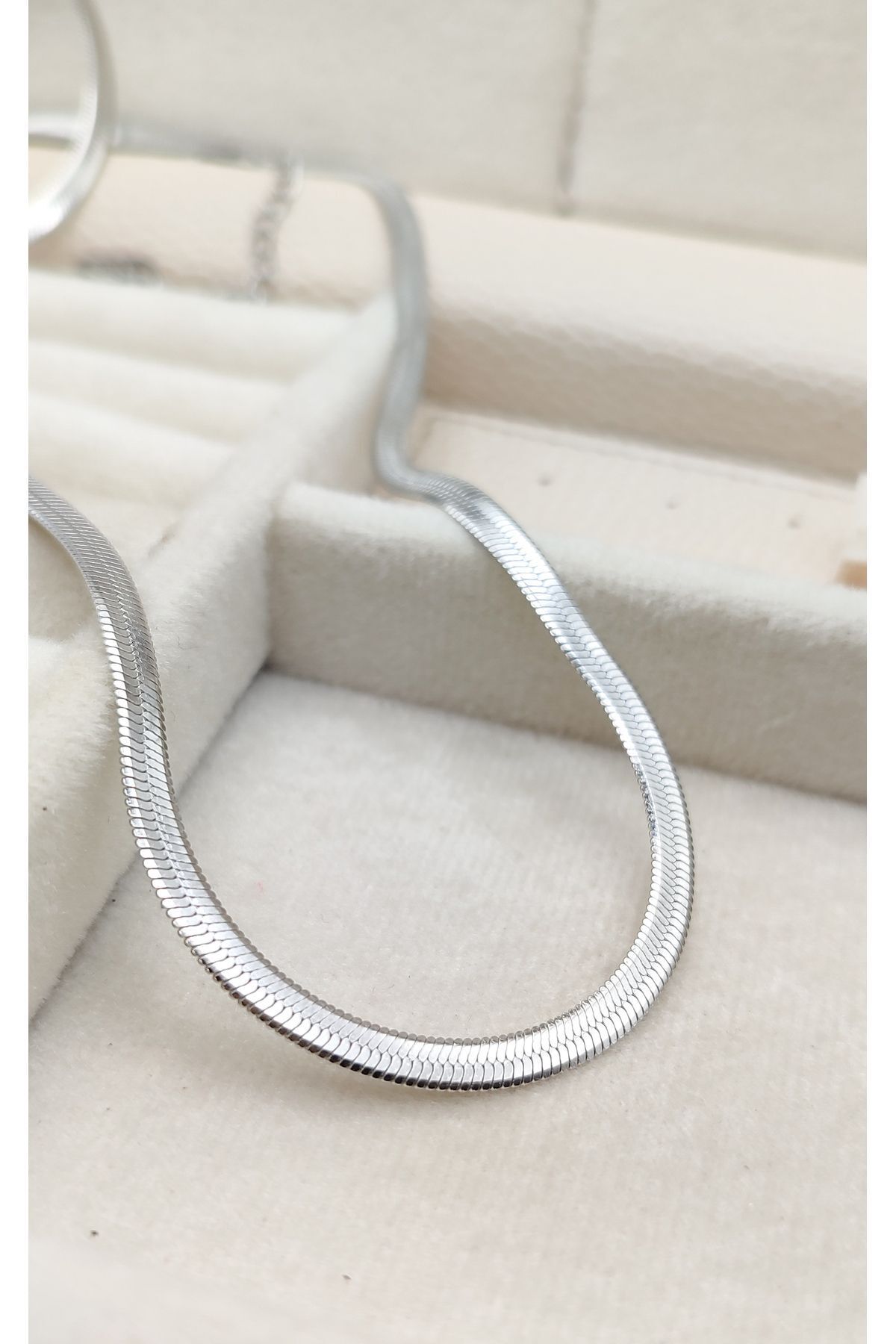 Italyan Ezmesi Zincir 60cm Çelik Kolye 