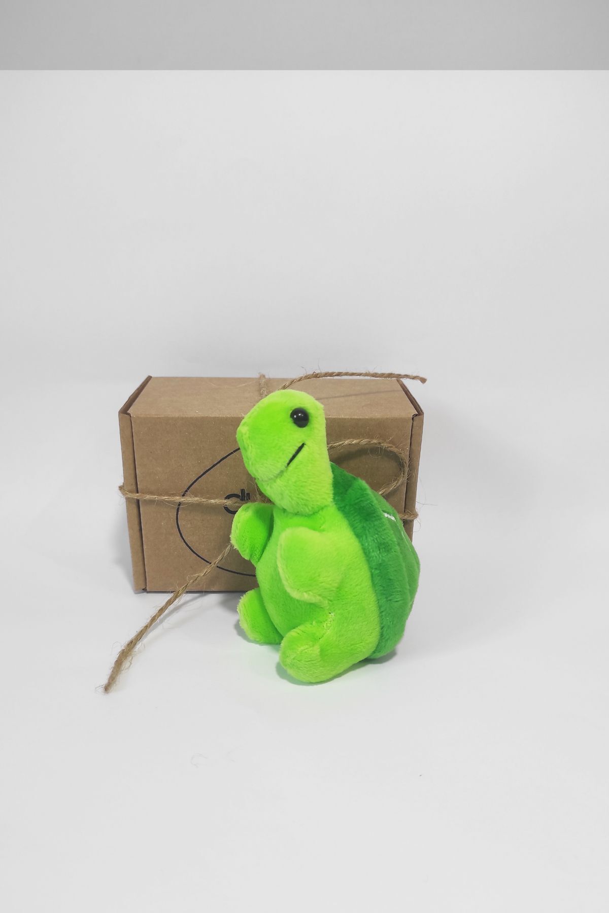 dudu kids Kraft Kutulu Peluş Kaplumbağa Anahtarlık 12 Cm Yeşil- Oyuncak -Çanta Süsü - Doğum Günü Hediyesi fotoğrafı 3 (önizleme)