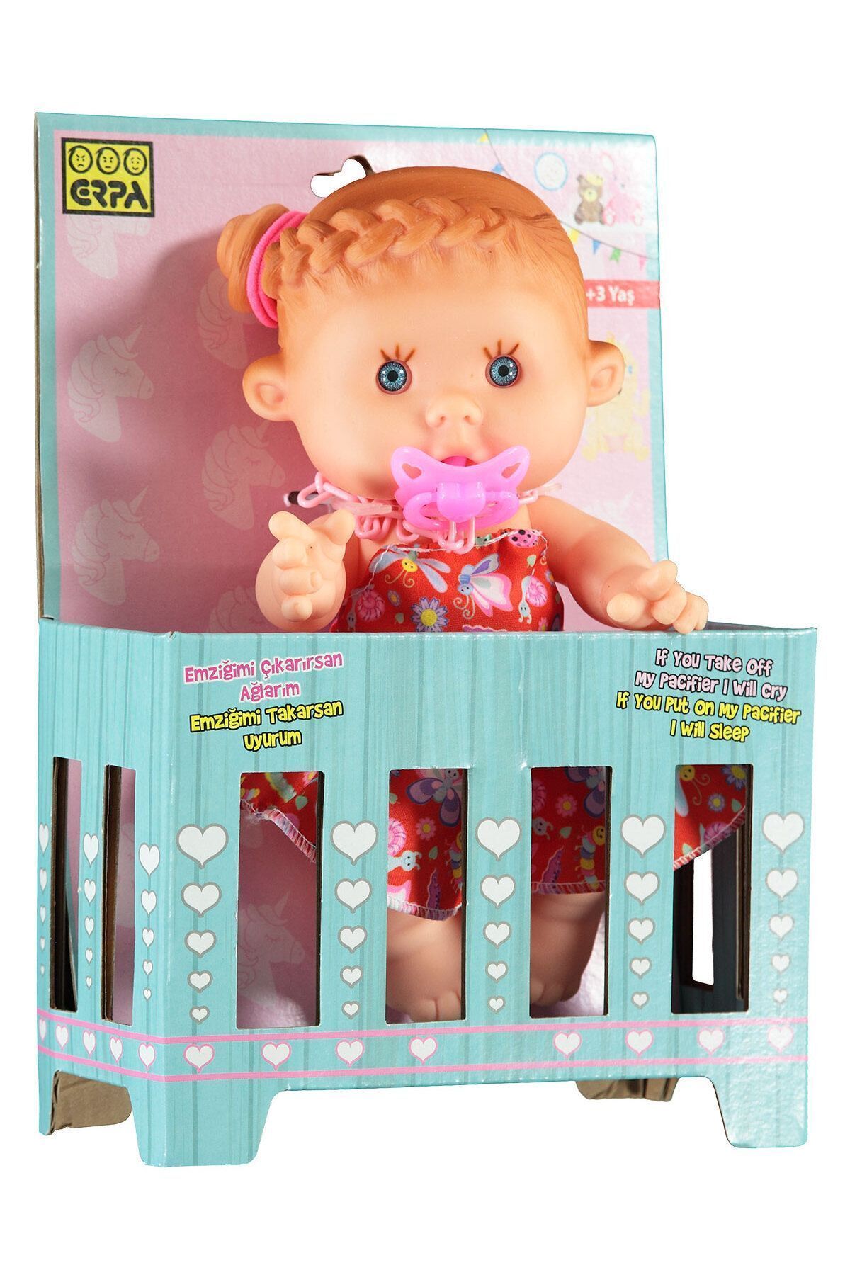 Ağlayan-gülen Bebiş Bebek 26 Cm Kırmızı