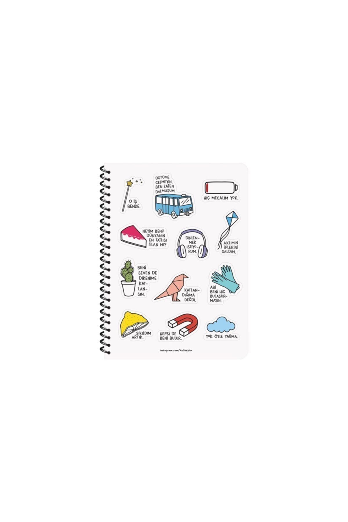 Hisli Şeyler-All Find Me Written A4 Checked Notebook 3