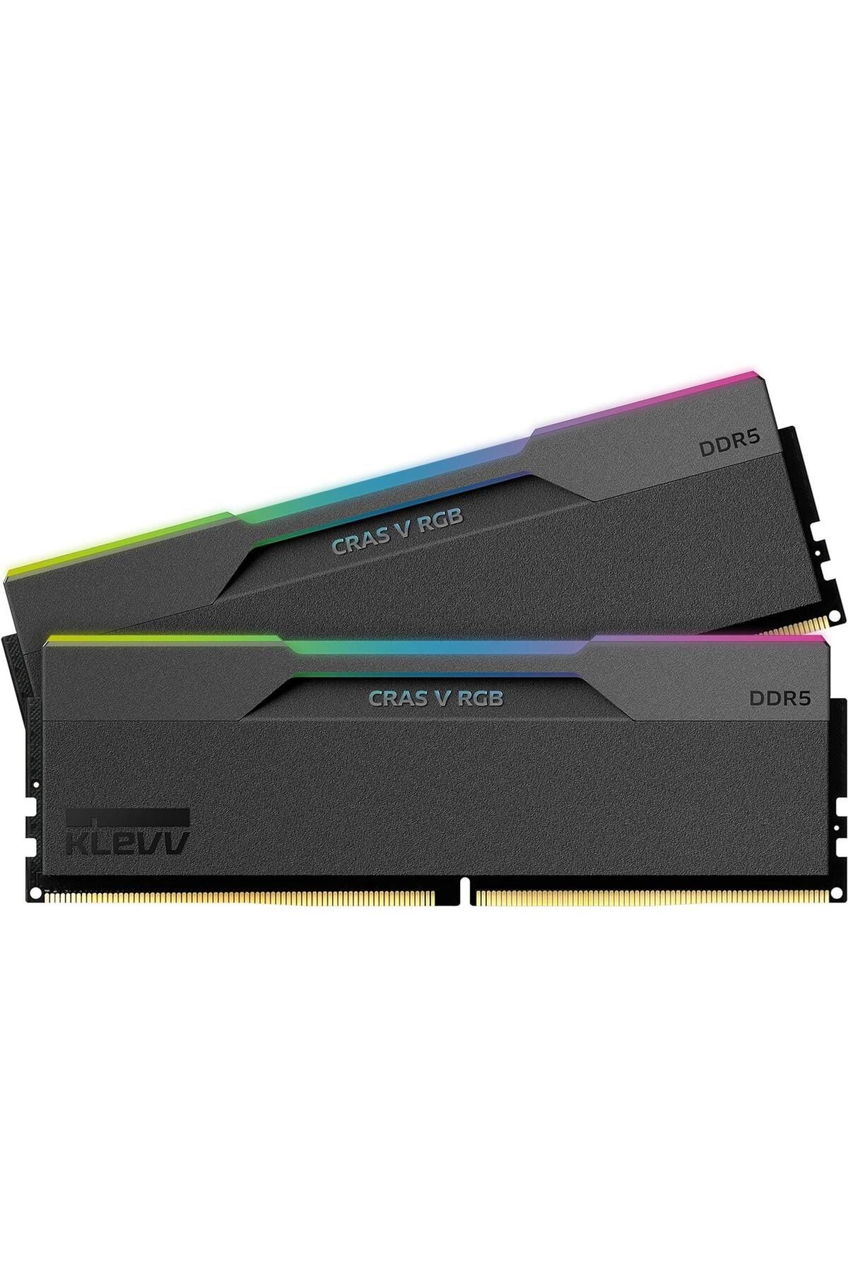 KLEVV-ذاكرة الوصول العشوائي Cras V RGB سعة 32 جيجابايت DDR5 - 6000 ميجاهرتز CL30 Expo Heatsink KD5AGUA80-60A300G أسود سبج 1