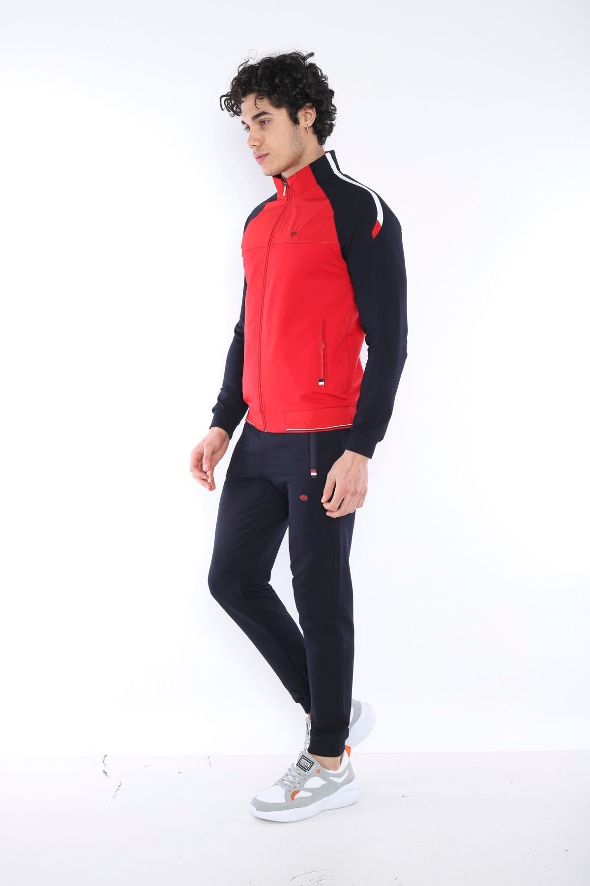 ست گرمکن ورزشی مردانه پارچه SUPER 2 SEASON SLIMFIT TEAM 6733 Escetic