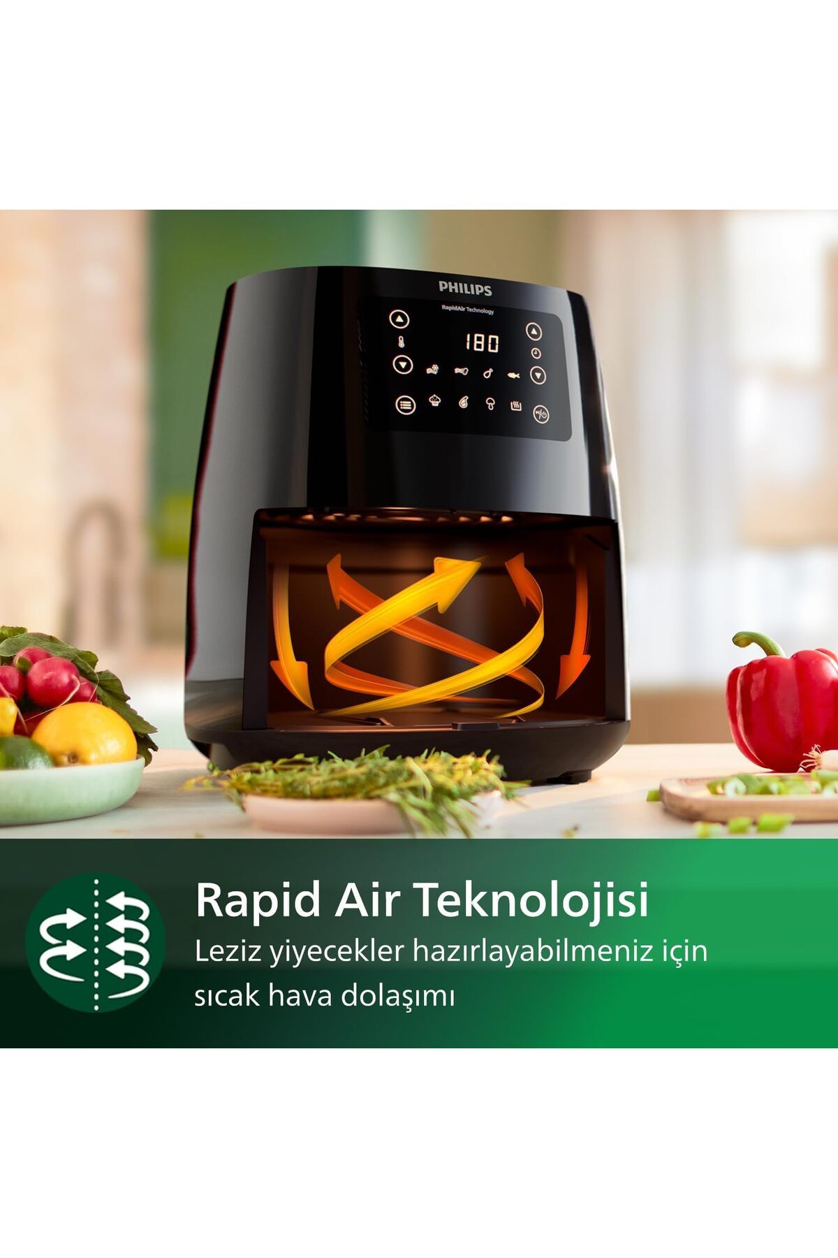 Philips HD9243 90 3000 Series 4.1l Airfryer with Rapid Air Technology