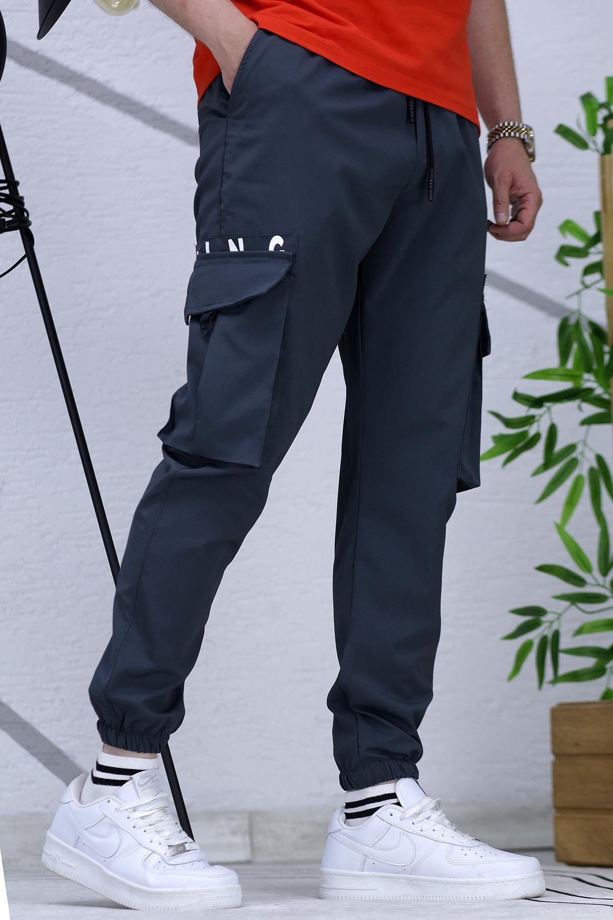 WAFRA Pantaloni De Jogger Cu Parașuta Pentru Bărbați Cu Picioare Elastice 9 Masculin - S