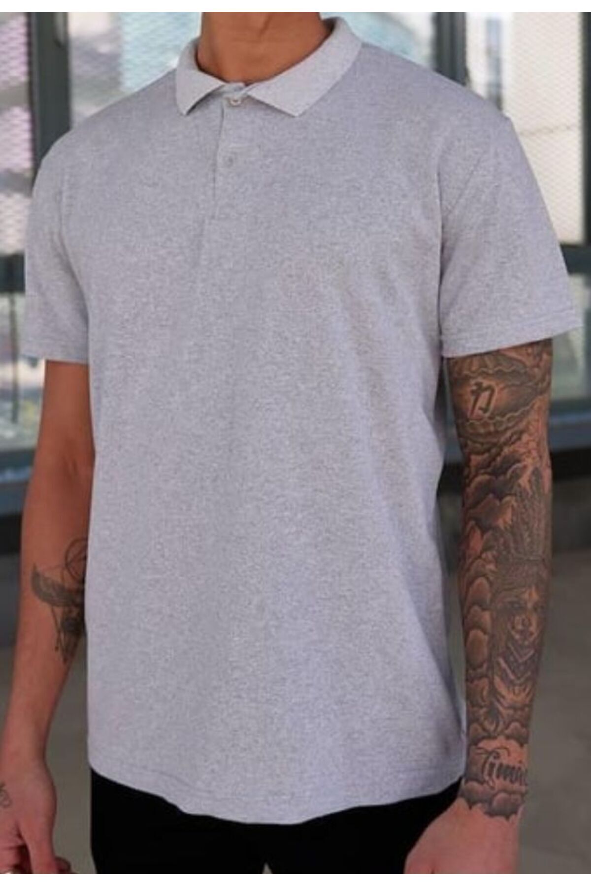 Genel Markalar Polo Yaka Lakos T-shirt Unisex Kadın Erkek L - Xl