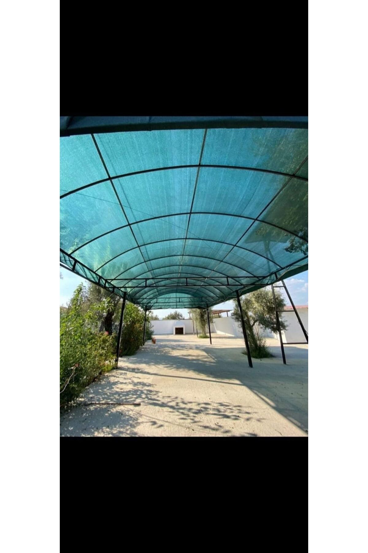 YUNUSDUŞ-1.5x13 Meter Fence Wind Net - 95 Pieces Green Canopy, Striped and Eyelet Balcony Net 6