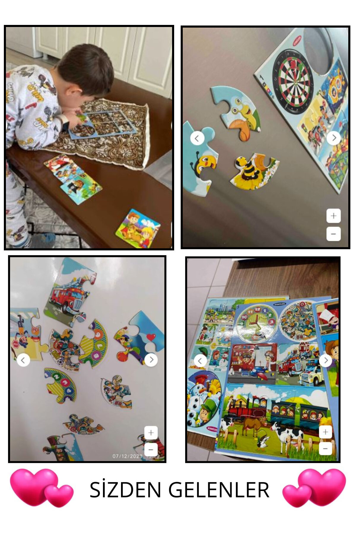 Schmülzer 2'li Set Baby Puzzle - Yapboz Mıknatıslı Eğitici Montessori Hediye Oyuncak - 11 Görsel 34 Parça fotoğrafı 3 (önizleme)