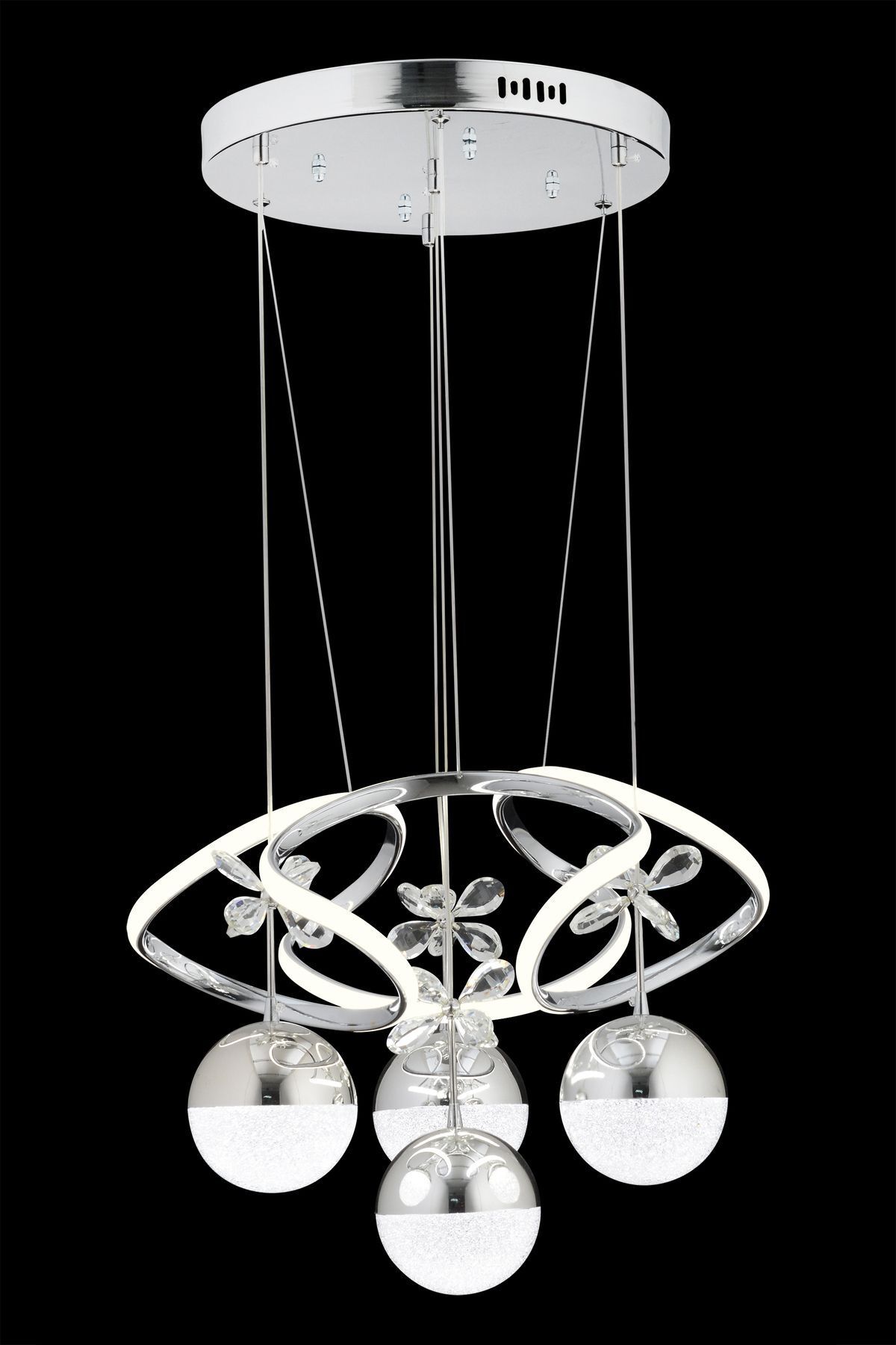 OSC HOME-Modern LED Chandelier - Cloud Shape with 3 Color Light and Remote Control 2