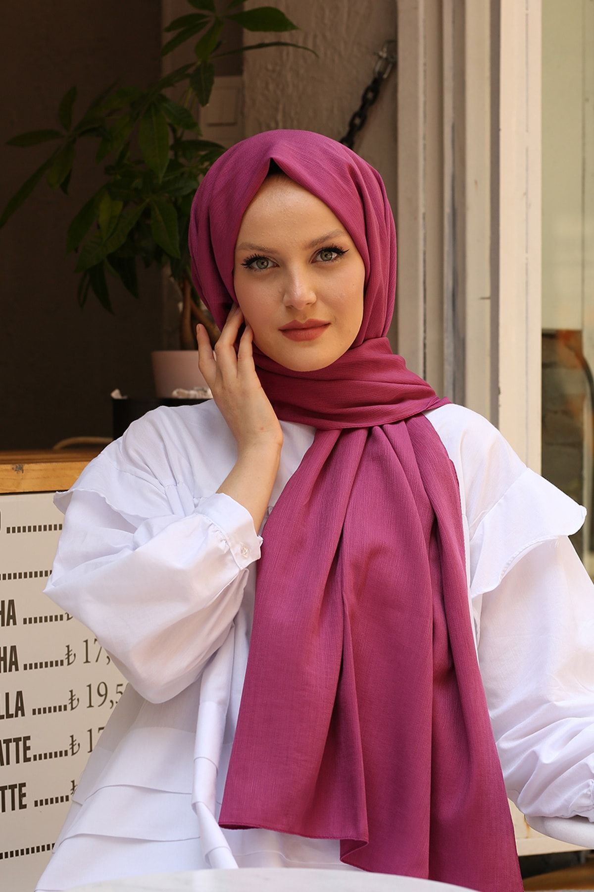 Stella-Acrobat Cotton Shawl Rose 1