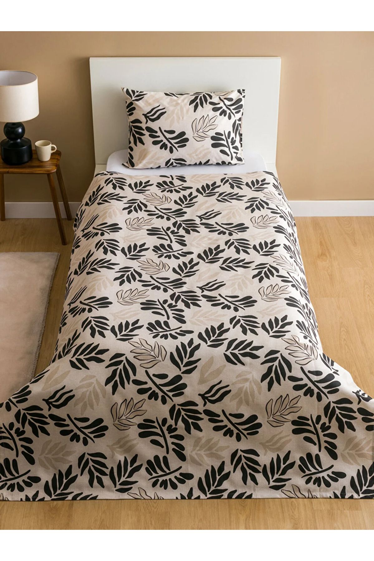 LC Waikiki-LCW HOME Leaf Patterned Pique Set - Single 2
