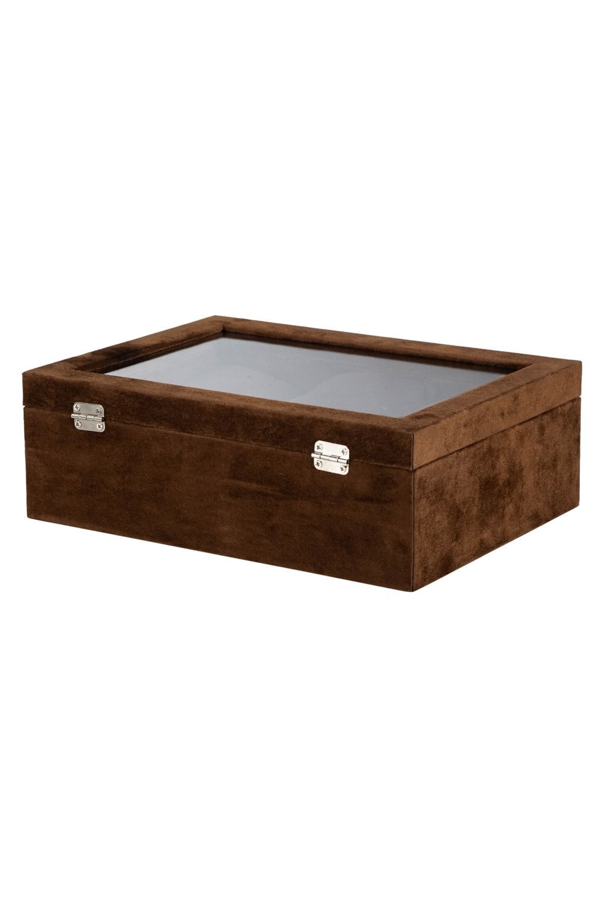 Mudo Home-6-Piece Alcantara Coffee Watch Box 2