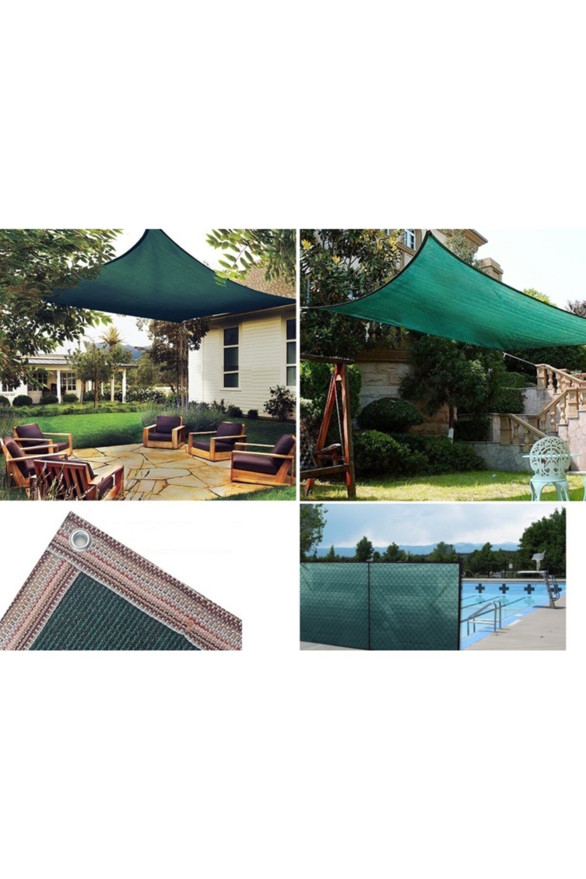 YUNUSDUŞ-Green Canopy Net - 4X6 M, 95% Garden Fence Cover, Shading Net 2