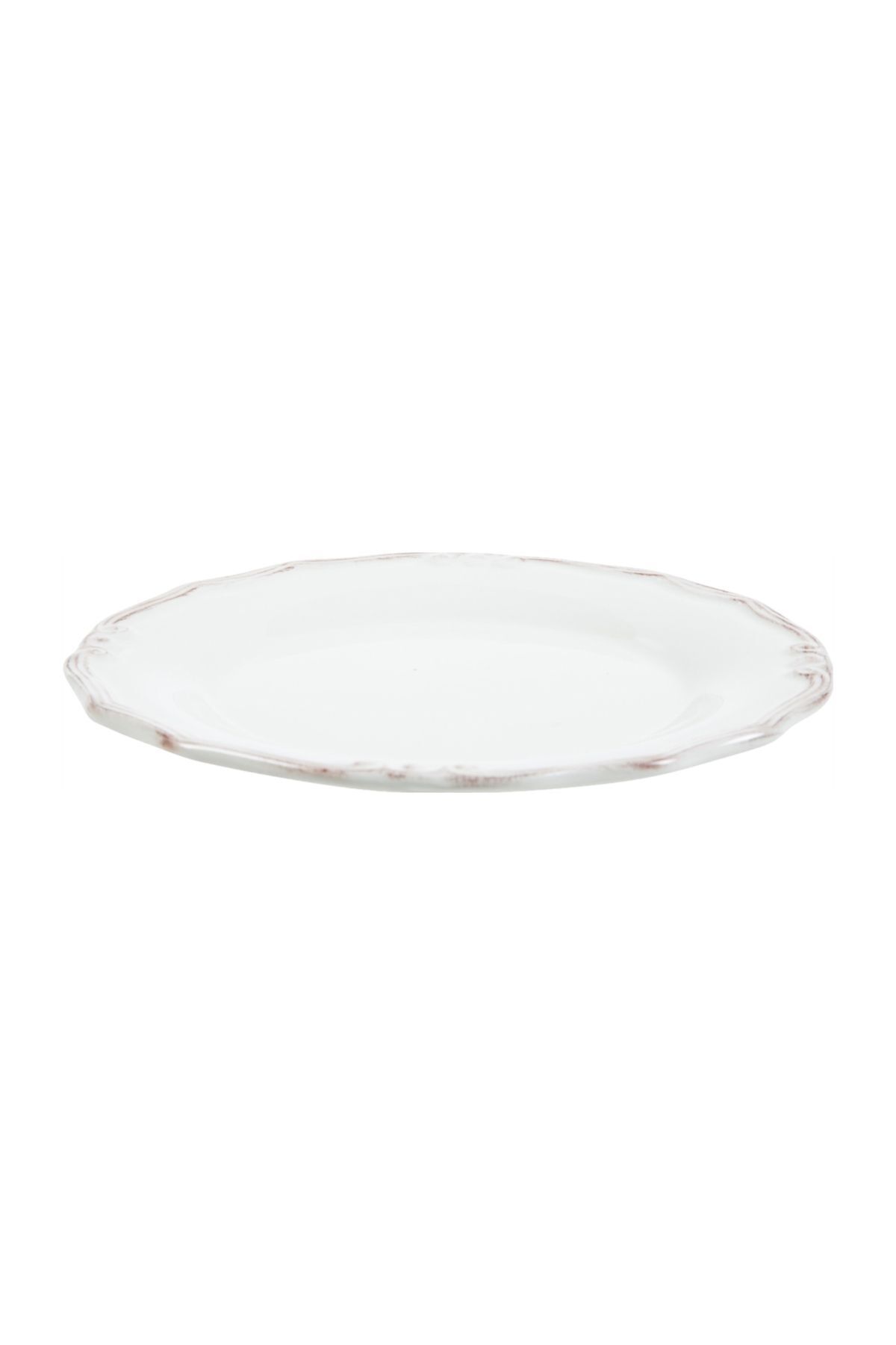 Mudo Home-Set of 6 Ecru Cake Plates - 20cm 3