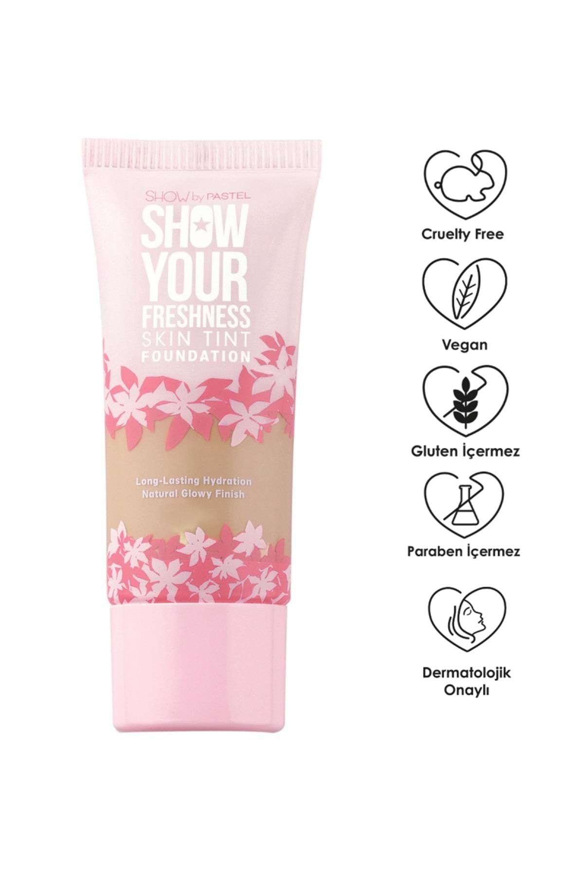 Show By Show Your Freshness Skin Tint Foundation - کرم پودر 504 Tan30 ml Pastel